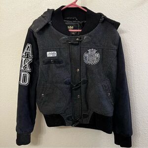 Akademiks Hooded Black Jacket (Size 3X)